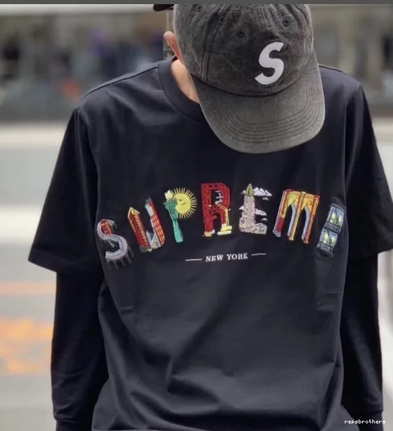 XL L and City Arc Embroidery M T-shirt Logo White Short 19SS Tee sleeved S City Arc Black Rainbow 0802